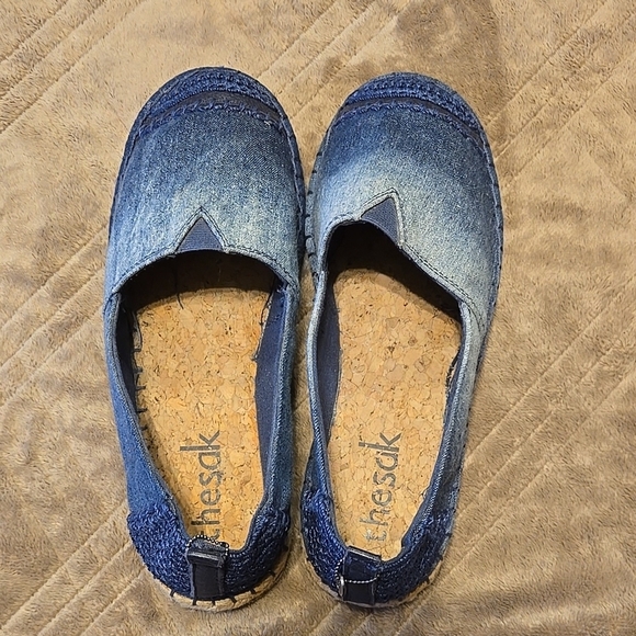 The Sak Ombre Blue Espadrilles with Denim Upper and Jute Sole Size 7 - Picture 2 of 5